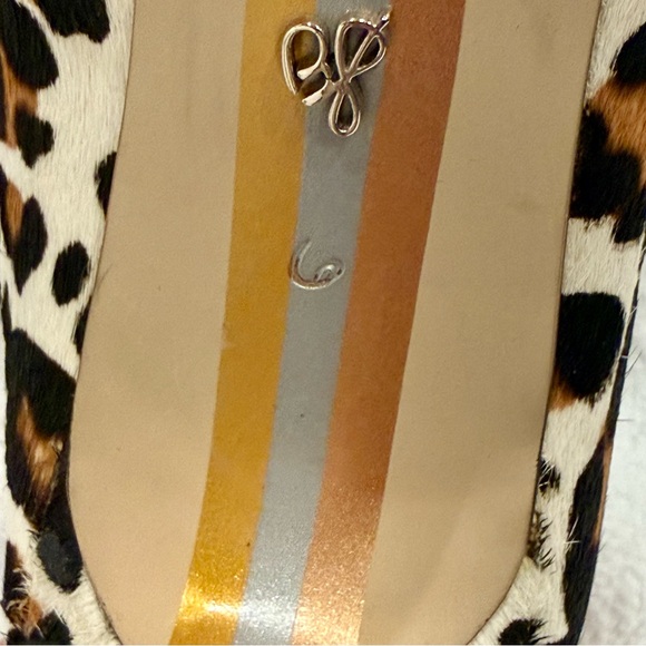 Sam Edelman Hazel Pointed Toe Calf Hair Leopard Print Pumps - Picture 14 of 15